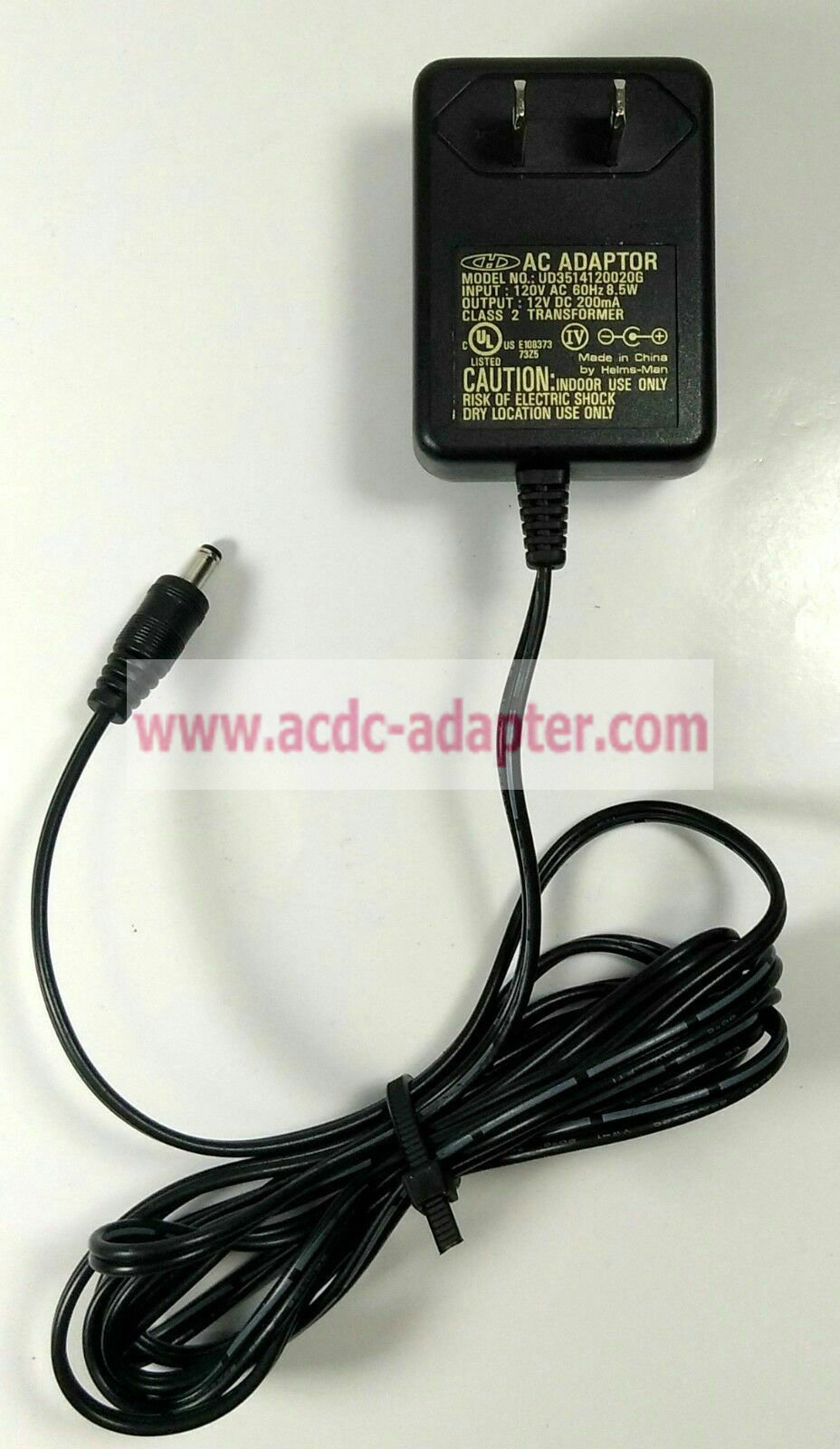 New "H" UD3514120020G 12V 200mA AC Adapter AC DC Power Supply Charger